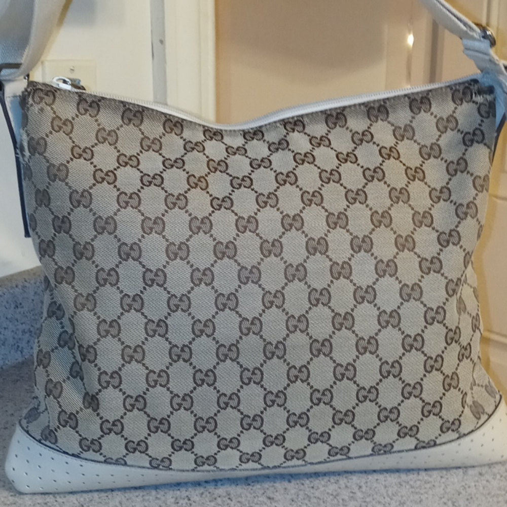 Gucci Beige and Brown Crossbody Bag